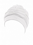 7600-1 Шапочка для плавания женская текстильная непромокаемая белая "ВЕСО" от магазина Best-Swim.ru